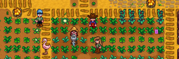 Obrázek z multiplayeru hry Stardew Valley