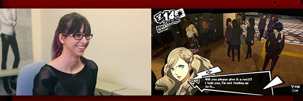 Erika Harlacher hraje Personu 5