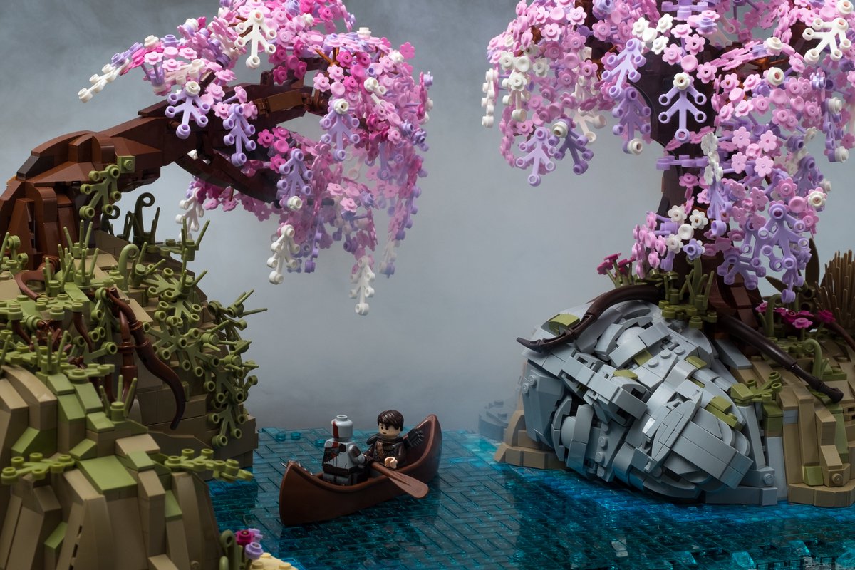 God of War z kostiček Lega