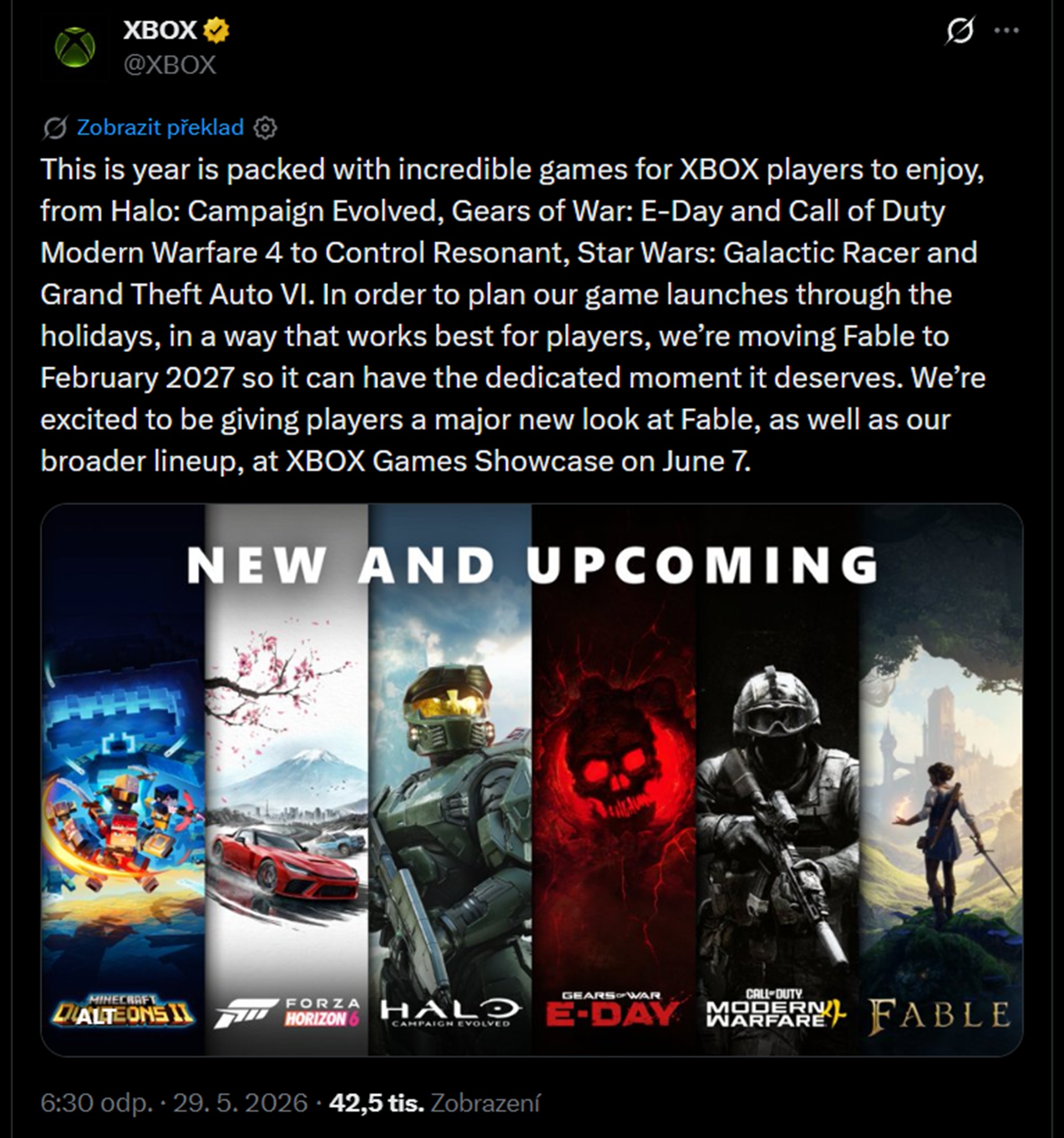 Fable bylo oficiálně odloženo na rok 2027