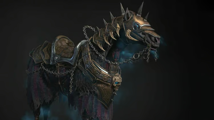 Kůň Arthase Menethila nepatří v Diablo 4 mezi nejlevnější zboží