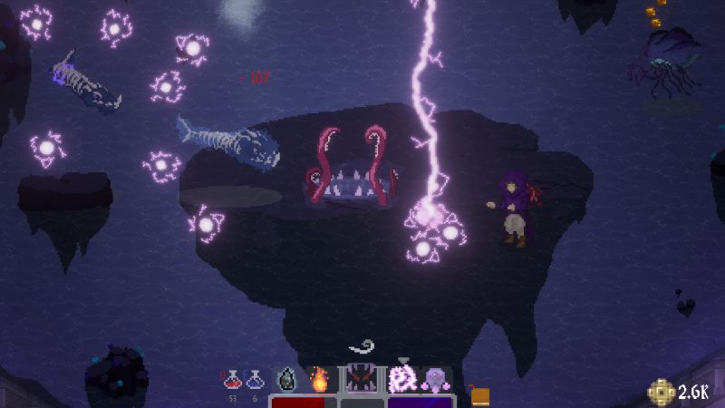 V 2D top-down akci Gift of Parthax bojujete s mágem v aréně