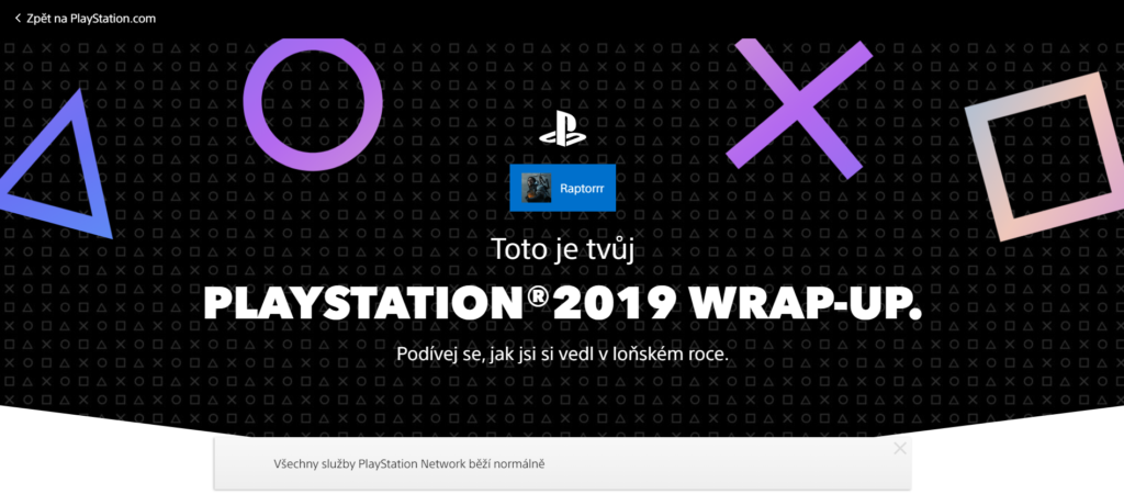 Podívejte se na váš rok s Playstation