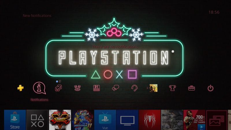 Písmeno S ve vánočním přání PlayStationu připomíná číslovku 5
