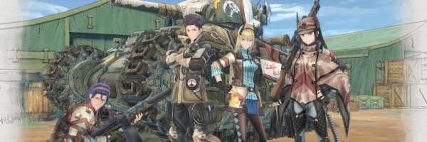 Hrdinové armád Federace a Císařské armády hry Valkyria Chronicles 4
