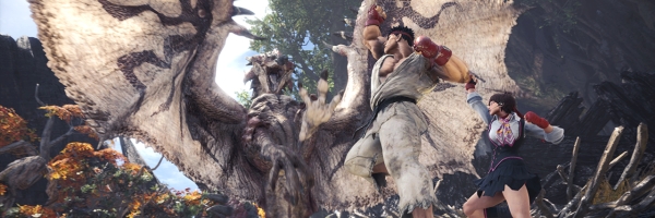 Bojovníci ze Street Fighteru V navštíví Monster Hunter: World