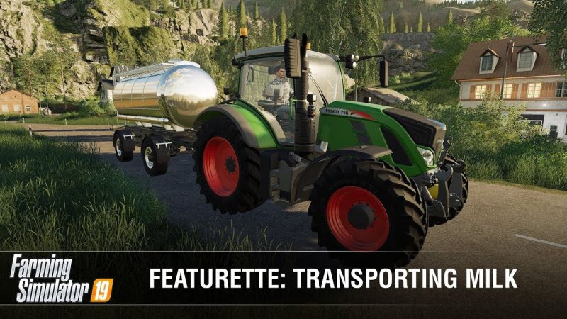 O přepravě mléka ve Farming Simulator 19