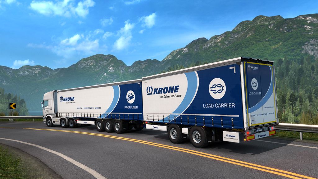 Za poplatek můžete mít v Euro Truck Simulatoru 2 návěsy Krone