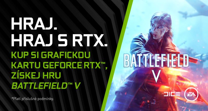 Battlefield V zdarma k vybraným grafickým kartám Nvidia