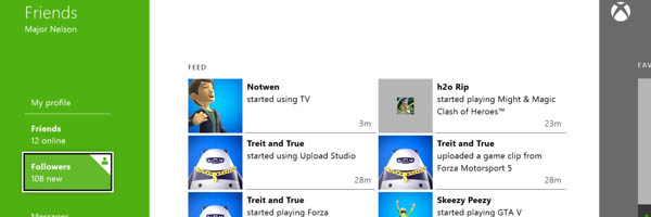 Konzole Xbox One se pochlubila aplikací pro kamarády