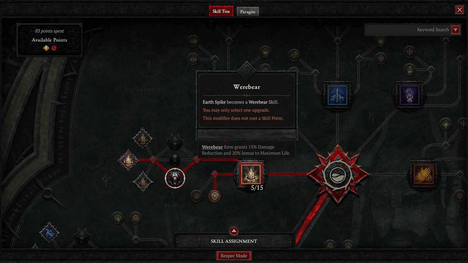 Lord of Hatred mění strom dovedností