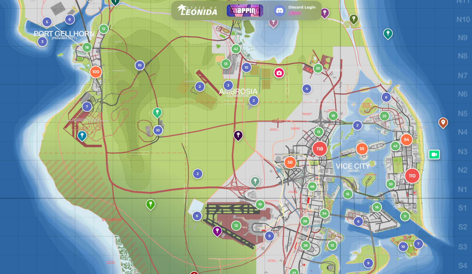 Fanoušci dávají postupně dohromady interaktivní mapu GTA 6