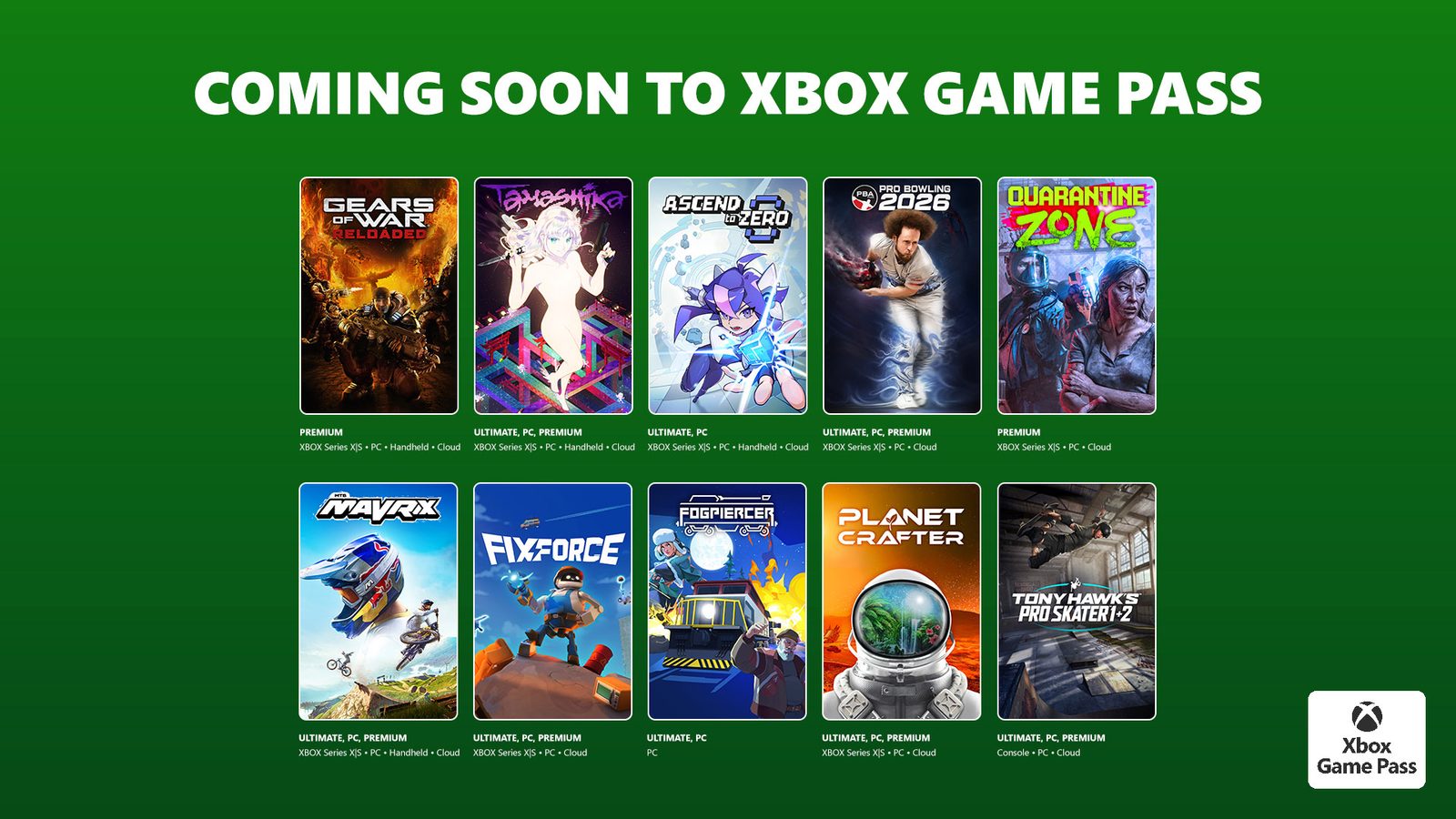 Game Pass odhalil nabídku her pro první polovinu července