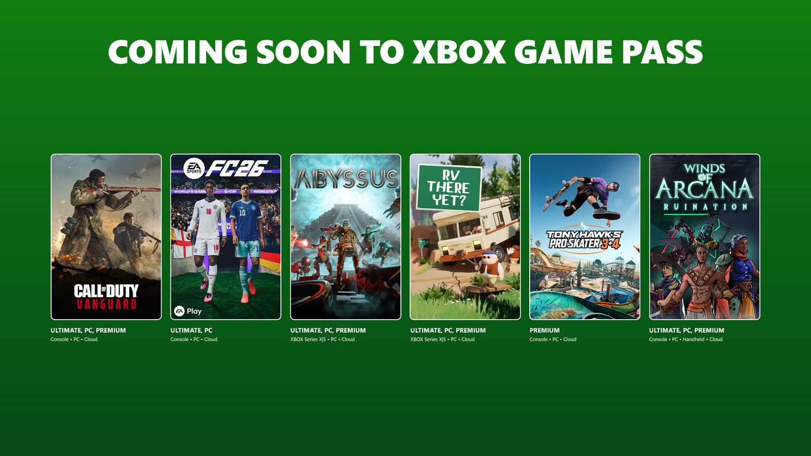 Game Pass odhalil nabídku her pro druhou půlku června