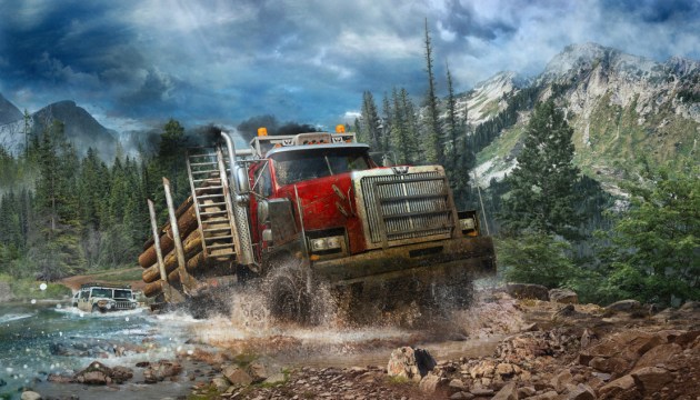 Americká divočina ve hře Spintires: MudRunner