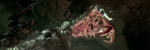 Chris bojuje s hadem ve videu z Resident Evil 6