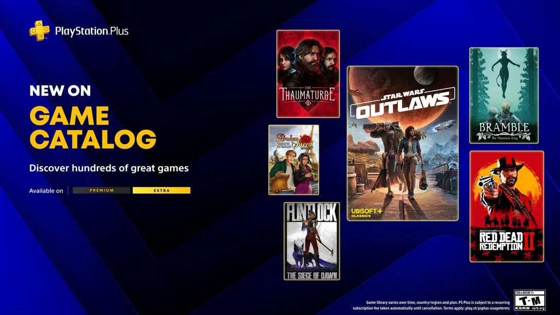 Květnová nabídka her v PS Plus Extra a Premium byla oficiálně představena