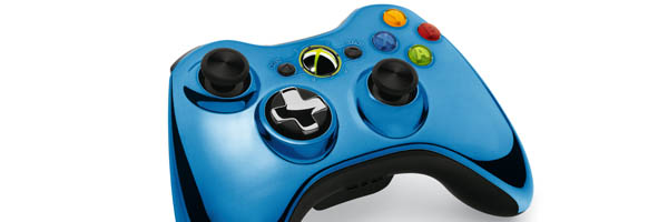 Limitovaná chromová edice ovladačů Xbox 360